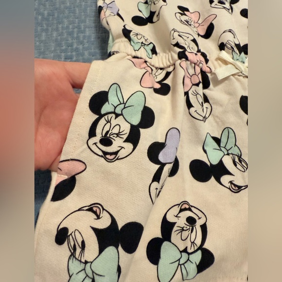 Disney Minnie Mouse Cream Romper girls 7/8 - Picture 7 of 8